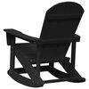 vidaXL Silla mecedora Adirondack Negro 92 x 73,5 x 92 cm HDPE