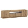 vidaXL Mueble de TV LED Roble artisan Madera de ingenier&iacute;a