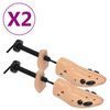 vidaXL Hormas de zapatos 2 pares madera maciza de pino n&uacute;mero 41-46