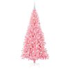 vidaXL Árbol de Navidad con 300 LED con soporte Rosa 180 cm PVC