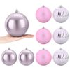 vidaXL Conjunto de bolas de Navidad XL 9 uds. Rosa &Oslash; 15 cm Pl&aacute;stico