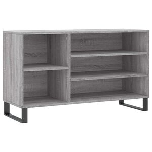 vidaXL Zapatero madera contrachapada gris Sonoma 102x36x60 cm