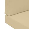 vidaXL Coj&iacute;n para sof&aacute; de exterior 2 pcs Beige Poli&eacute;ster