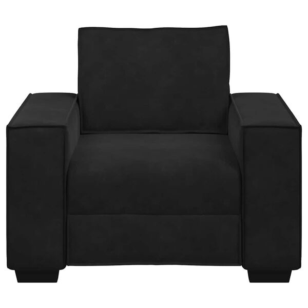 vidaXL Sill&oacute;n de terciopelo negro 100x78x84 cm