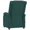 vidaXL Sill&oacute;n de masaje el&eacute;ctrico tela verde oscuro