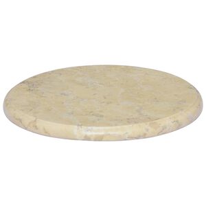 vidaXL Tablero para mesa m&aacute;rmol color crema &Oslash;40x2,5 cm