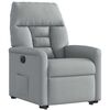 vidaXL Sill&oacute;n el&eacute;ctrico reclinable elevable de tela gris claro