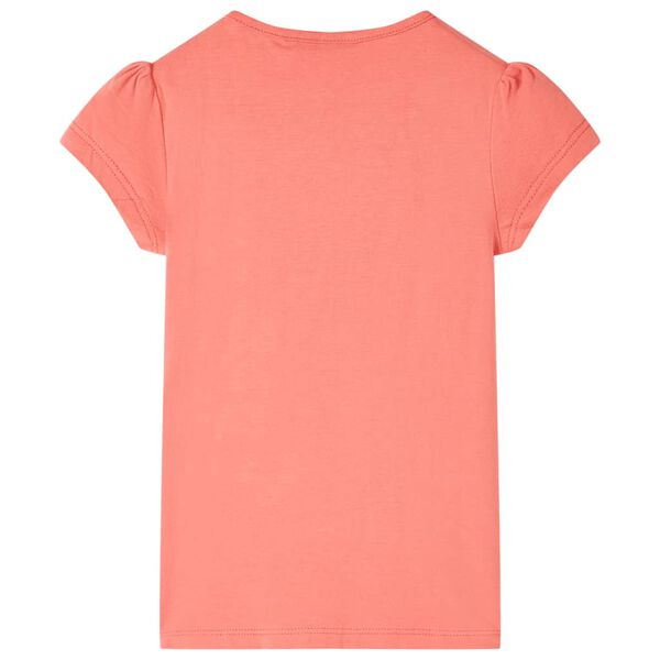 Camiseta infantil color coral 104