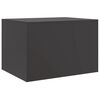 vidaXL Mesa de centro acero negro 67x50x44 cm