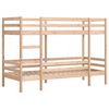 vidaXL Cama litera sin colch&oacute;n madera maciza de pino 90x190 cm