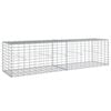 vidaXL Cesta de gaviones con cubierta hierro galvanizado 200x50x50 cm