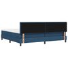 vidaXL Cama tipo Box Spring con colch&oacute;n con LED Azul 200 x 200 cm tela