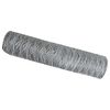 vidaXL Cerca Hexagonal 0,8 x 25 m Acero galvanizado Plateado