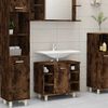vidaXL Armario de ba&ntilde;o madera contrachapada roble ahumado 60x32x53,5cm