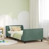 vidaXL Cama para ni&ntilde;os con cabecero Verde Mar 90 x 190 cm Terciopelo