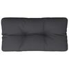 vidaXL Coj&iacute;n para palets tela negro 70x40x12 cm
