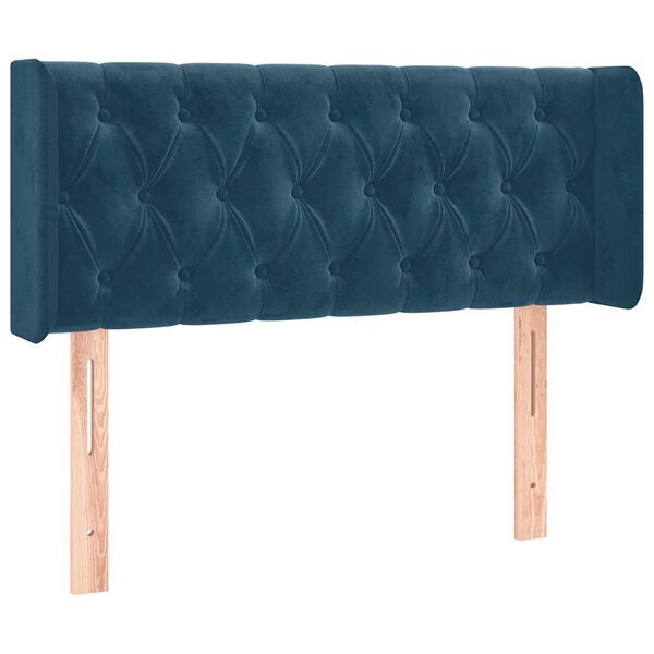 vidaXL Cabecero de terciopelo azul oscuro 93x16x78/88 cm