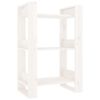 vidaXL Estanter&iacute;a/divisor de espacios madera pino blanco 60x35x91 cm