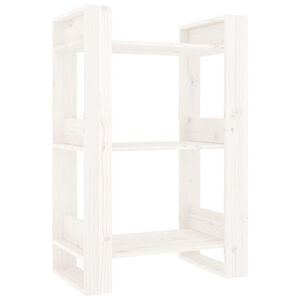 vidaXL Estanter&iacute;a/divisor de espacios madera pino blanco 60x35x91 cm