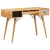 vidaXL Escritorio Marr&oacute;n 110 x 55 x 76 cm Madera de mango maciza