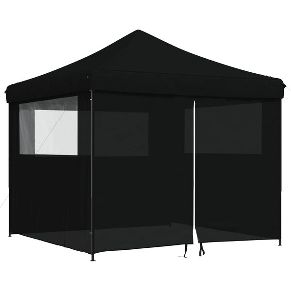 vidaXL Carpa de Fiesta Negro 292 x 292 x 315 cm Tela Oxford