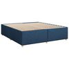 vidaXL Cama box spring con colch&oacute;n tela azul 200x200 cm