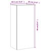 vidaXL Mueble TV de pared madera ingenier&iacute;a gris Sonoma 40,5x30x90 cm
