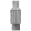 vidaXL Estante de pared madera ingeniería gris Sonoma 167,5x18x68 cm
