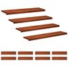 vidaXL Alfombras para escalones 12 uds. 120 x 30 x 2 cm Marr&oacute;n