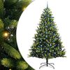 vidaXL &Aacute;rbol de Navidad Artificial Plegable 300 LEDs Verde 240 cm