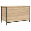 vidaXL Banco almacenaje madera ingenier&iacute;a roble Sonoma 80x42,5x50 cm
