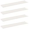 vidaXL Estante flotante 4 pcs 100 x 18 x 2,5 cm Acero