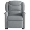 vidaXL Sill&oacute;n el&eacute;ctrico reclinable elevable de tela gris claro