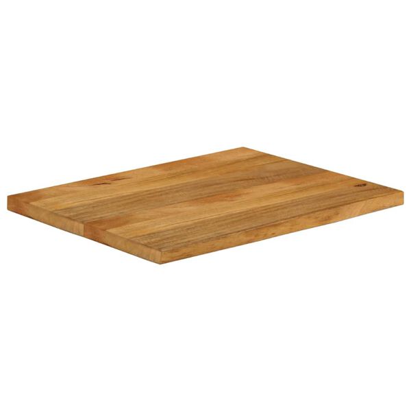 vidaXL Tablero de mesa borde natural madera maciza mango 70x60x3,8 cm