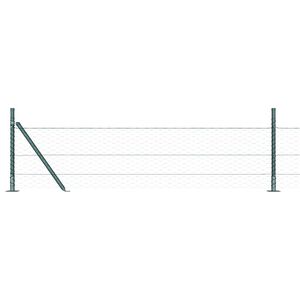 vidaXL Valla hexagonal con base de concreto 25 x 0,5 m Verde bosque