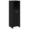 vidaXL Juego de muebles de ba&ntilde;o 4 uds. Roble Negro 30 x 30 x 183,5 cm
