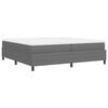 vidaXL Cama tipo Box Spring Gris claro y . 200 x 200 cm Tela de Pana