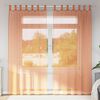 vidaXL Cortinas de gasa con trabillas 2 uds terracota 140x225 cm