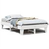 vidaXL Estructura de cama sin colch&oacute;n madera maciza blanca 120x190 cm
