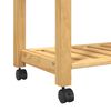 vidaXL Carrito de cocina MONZA madera maciza de pino 84x40x88,5 cm