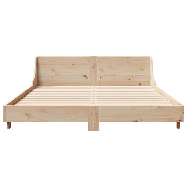 vidaXL Estructura de cama sin colchón madera de pino maciza 120x200 cm