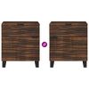 vidaXL Armario de Noche Nogal 50 x 33 x 60 cm Madera maciza de Acacia