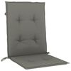 vidaXL Cojines para silla respaldo bajo 6 ud tela gris oscuro melange