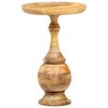vidaXL Mesa auxiliar redonda madera maciza de mango 43x43x66 cm