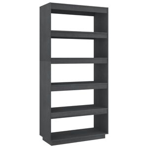 vidaXL Estanter&iacute;a/divisor de espacios pino gris 80x35x167 cm