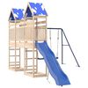 vidaXL Parque infantil de exterior de madera maciza de pino