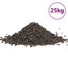 vidaXL Grava de basalto negra 25 kg 5-8 mm