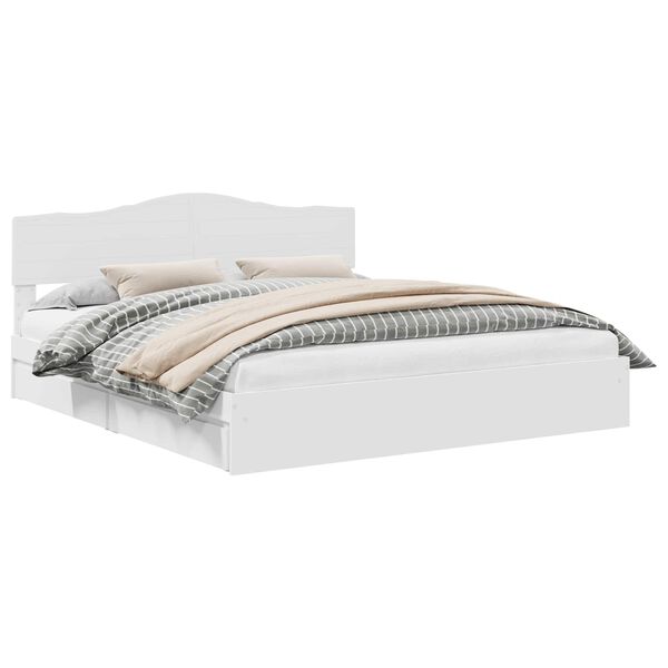 vidaXL Cama con almacenamiento 200 x 200 cm Madera de ingenier&iacute;a