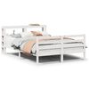vidaXL Estructura de cama con cabecero madera maciza pino 160x200 cm