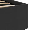 vidaXL Cama hidráulica almacenaje LED sin colchón negro 140x200 cm